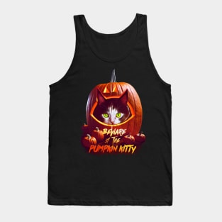 Beware Of The Pumpkin Kitty Tank Top